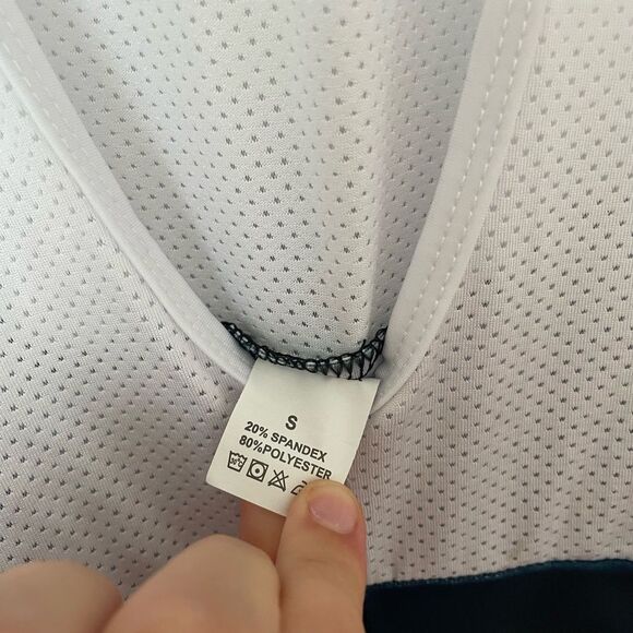 GROUPAMA  MENS FDJ BIB SHORTS 2023 DARK BLUE -WHITE SIZE SMALL CYCING BIKE - Picture 5 of 9